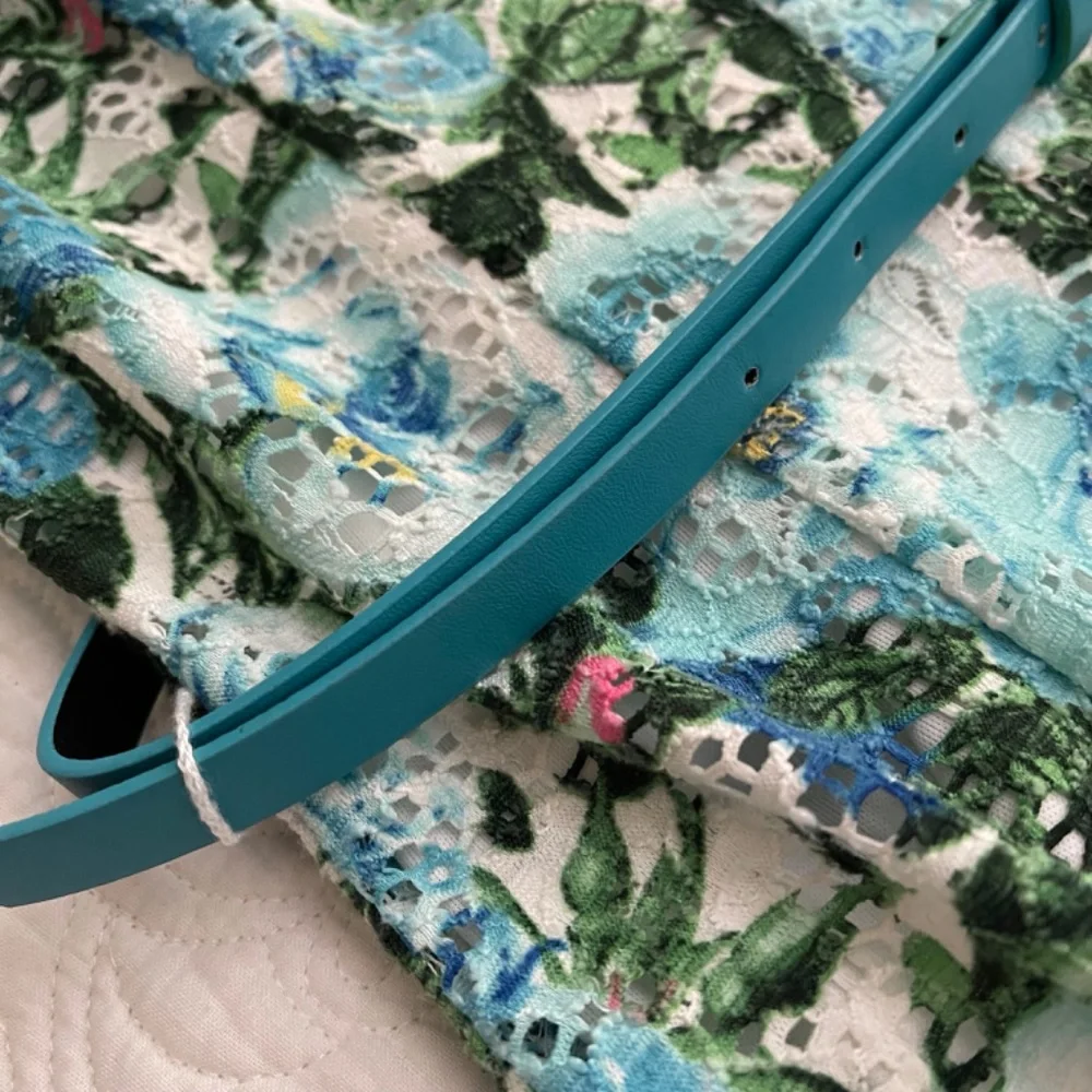 R & M Richards Floral Eyelet Lace Fit and Flare Dress - Picture 6 of 16